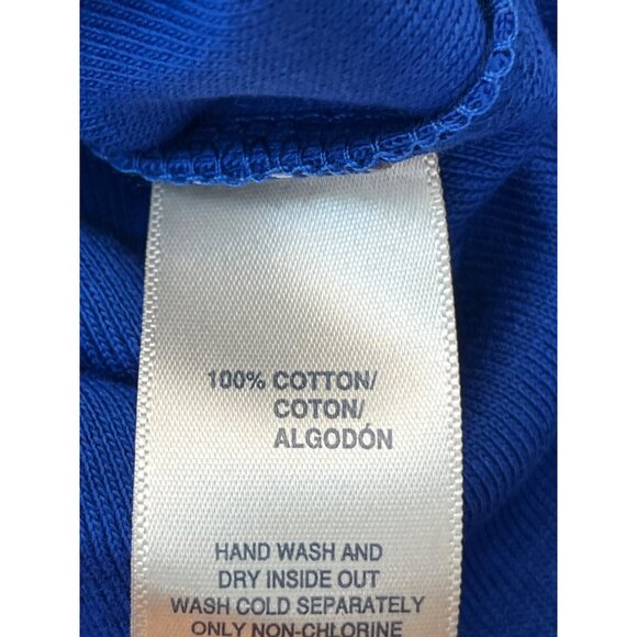 Rafaella Womens Long Sleeve Blue Top With‎ Front Zipper Size L - Picture 9 of 10